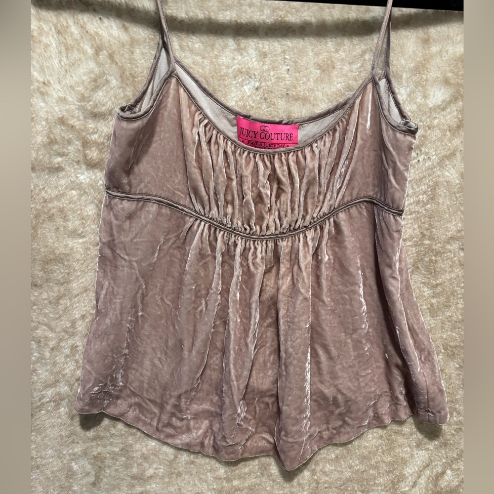 Vintage Y2K Juicy Couture velvet top S/P